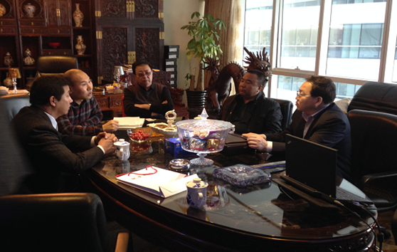 吉林省乾安县来访人员及华泰中昊集团接待人员
